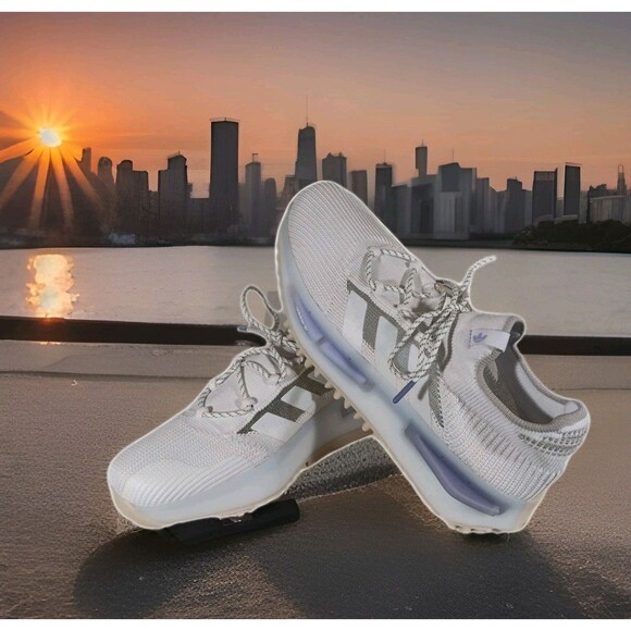 adidas NMD-S1 Athletic Sneaker Men’s 12 Cloud White/Light Purple (HP5522) main image 4
